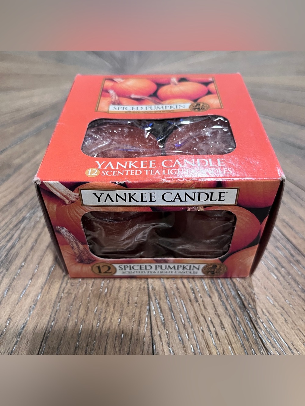 Yankee Candle SPICED PUMPKIN Tea Lights Box Of 12